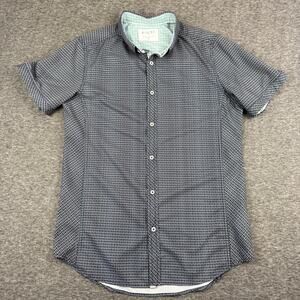 J.B. Holt Men's Standard Fit Short Sleeve Button Down Size Small Geometric Print